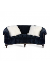 Rhett Upholstery Curved Sofa 3 Seater 
